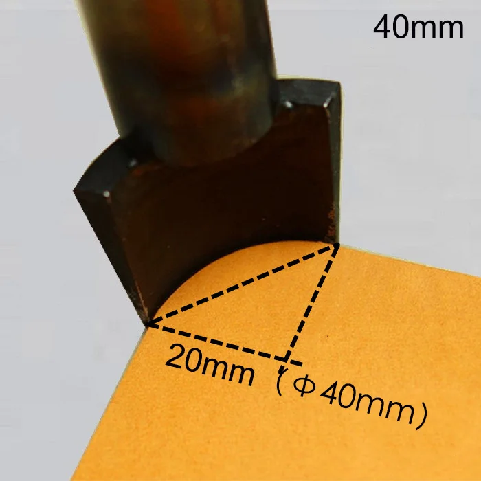 Бавер Сталь 1/4 круглого кожаного ремешка ремесло концом дуги резак Дырокол в