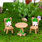 1 набор мини-стул Декор для дома сказочные миниатюры садовые украшения фигурки игрушки DIY аквариум кукольный домик аксессуары украшения