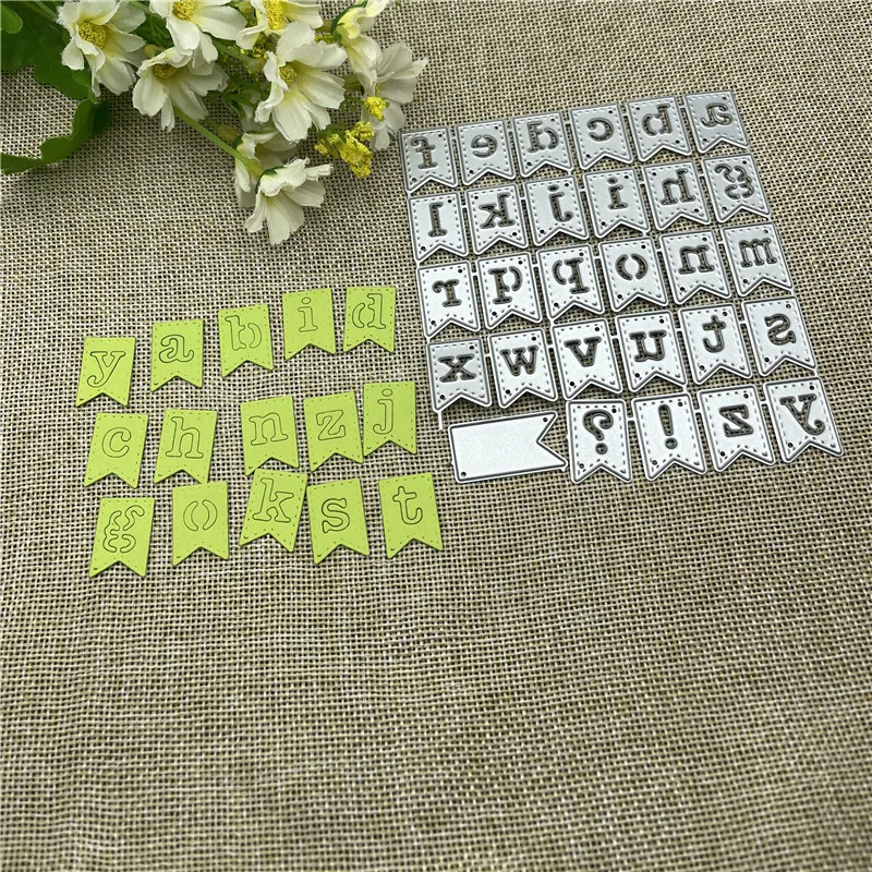 

Hot mold Letter symbol banner Metal Cutting Dies Stencils DIY Scrapbooking Decorative Embossing Handcraft Die Cutting Template