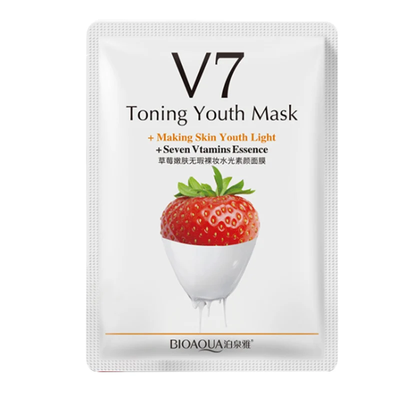 strawberry Листовая маска, экстракт улитки, маска для лица, уход за кожей, маска для лица, Отбеливающая увлажняющая маска, анти возраст, уход за кожей - Цвет: strawberry