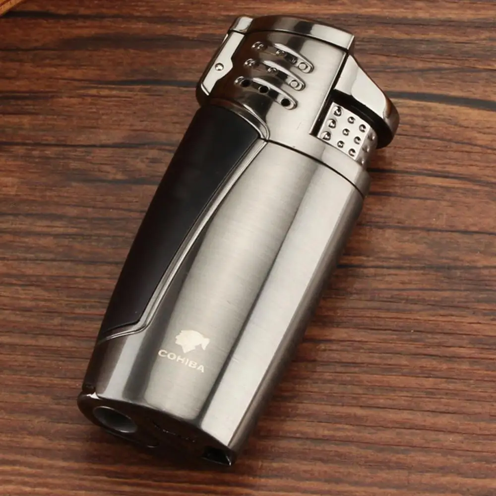 Зажигалка COHIBA для сигар газовая зажигалка Портативная Бутановая аксессуары