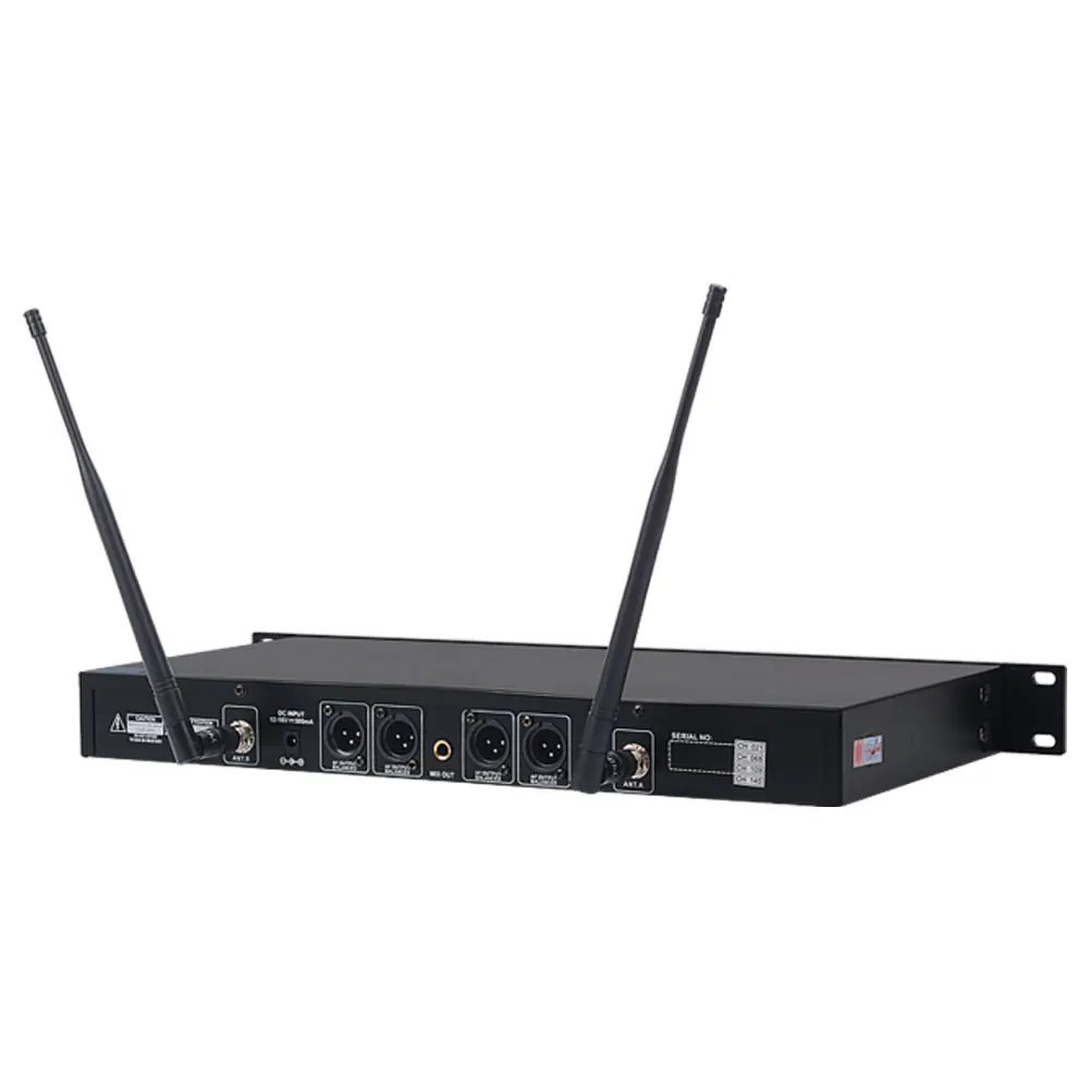 

TIWA 4 channel UHF wireless microphone with four handhelds/headsets
