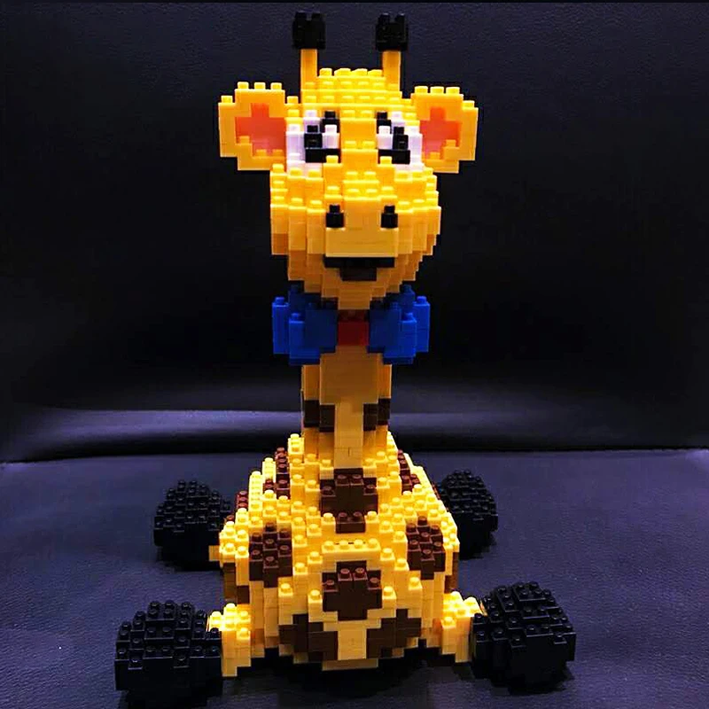 

Balody 16083 Cute Yellow Giraffe Mini Diamond Building Blocks Animal Pet 3D Model DIY Bricks Toys for KIds Christmas Gifts