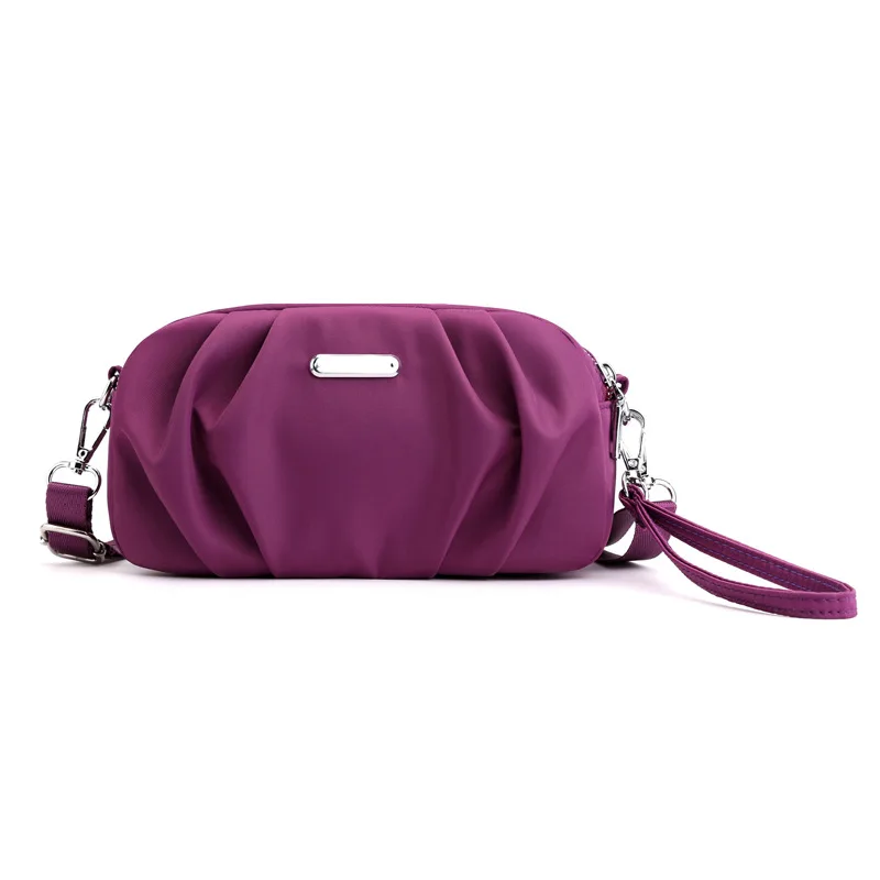 

Soft PU Leather Women Purple Underarm Bag Retro Solid Color Ladies Baguette Handbags Fashion Design Girls Small Shoulder Bags