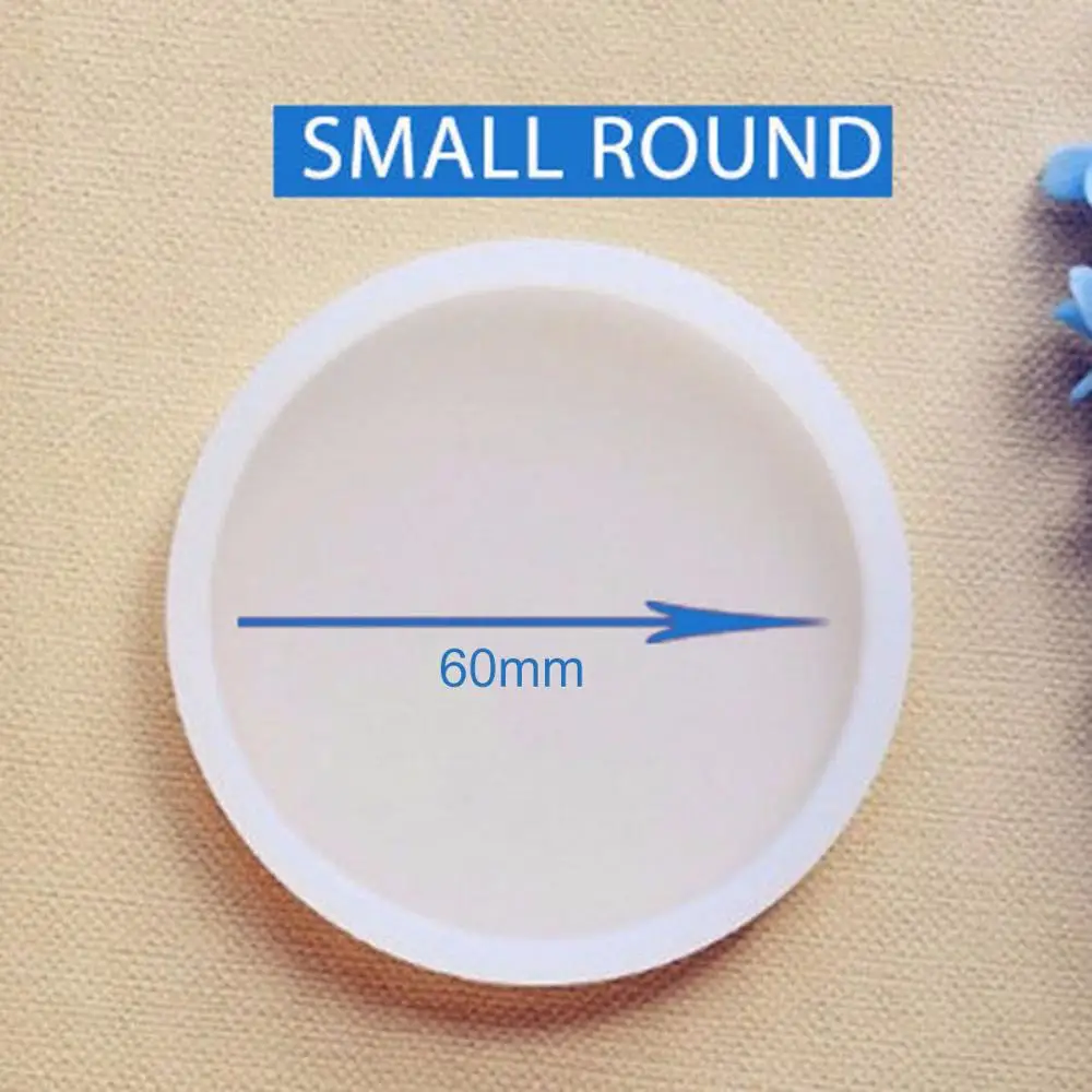 Small round 6cm Новинка, сделай сам, полимерная форма, круглая, овальная, квадратная, прямоугольная, силиконовая, прозрачная, для ювелирных изделий, твердые формы, форма для изготовления ювелирных изделий, прозрачная - Цвет: Small round 6cm
