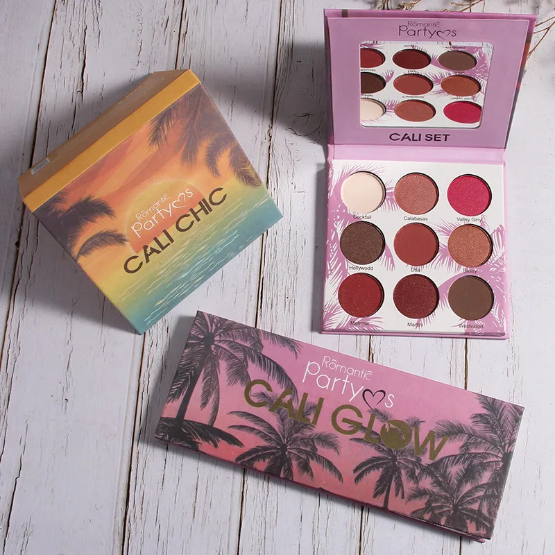 

New Coconut Island Summer Eyeshadow Set Beginner Three-in-One Eyeshadow Three-Piece Set, Waterproof and Easy to Disassemble
