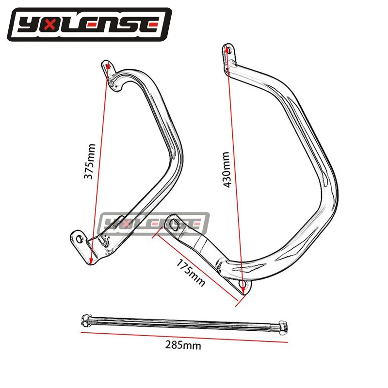 

Motorcycle Crash Bar Frame Engine Protection Guard Bumper For KAWASAKI Z1000 Z 1000 2010-2019 2018 2017 2016 2015 2014 2013