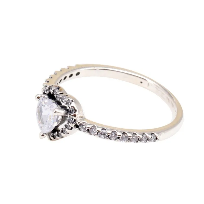 

Original 925 Sterling Silver Pan Ring Noble Heart Pan Ring For Women Wedding Party Gift Fashion Jewelry