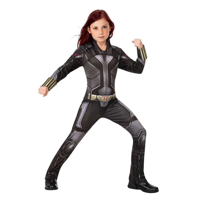

Kids Black Widow Costume Girls Superhero Halloween Cosplay Costume