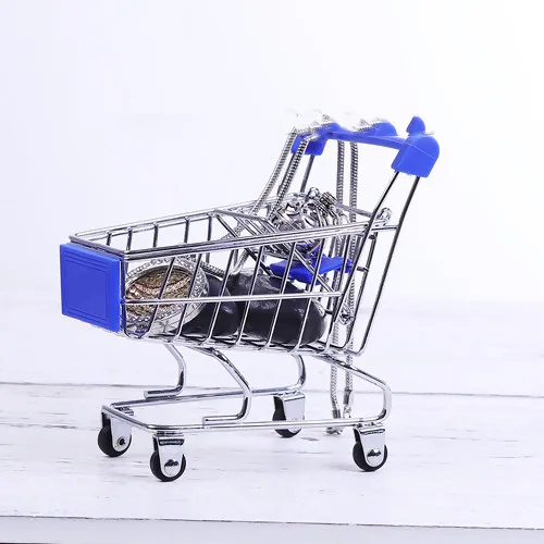 1 шт мини-супермаркет ручных тележек торговая мини-тележка для рабочего стола