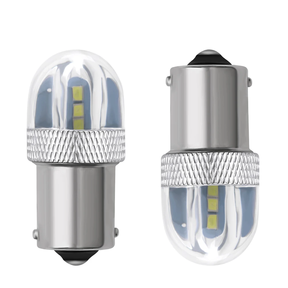 2PC LED Bulbs 3030 6SMD 1156 BA15S P21W 1157 bay15d p21/5w Turn Signal Light Auto Reversing Bulb DRL Taillight Car Styling White |