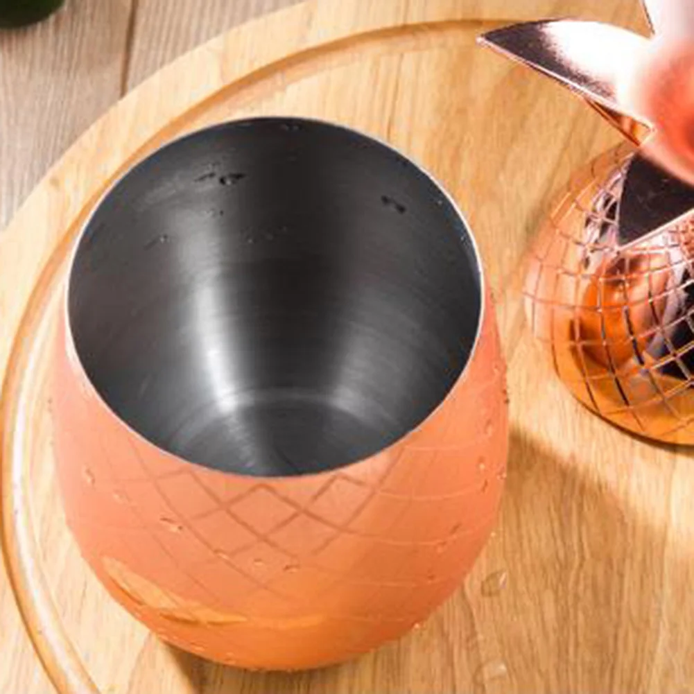 Медная кружка для коктейля в форме ананаса объемом 550 мл. чашка кофе молока посуда