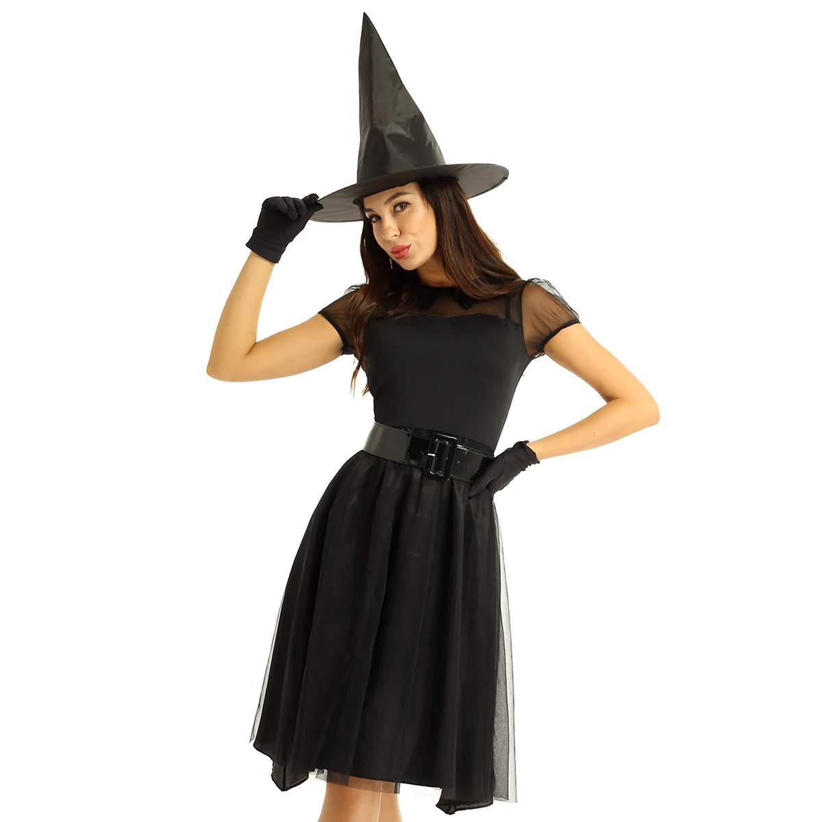 Женский костюм ведьмы ChicTry карнавал косплей темативечерние Хэллоуин для