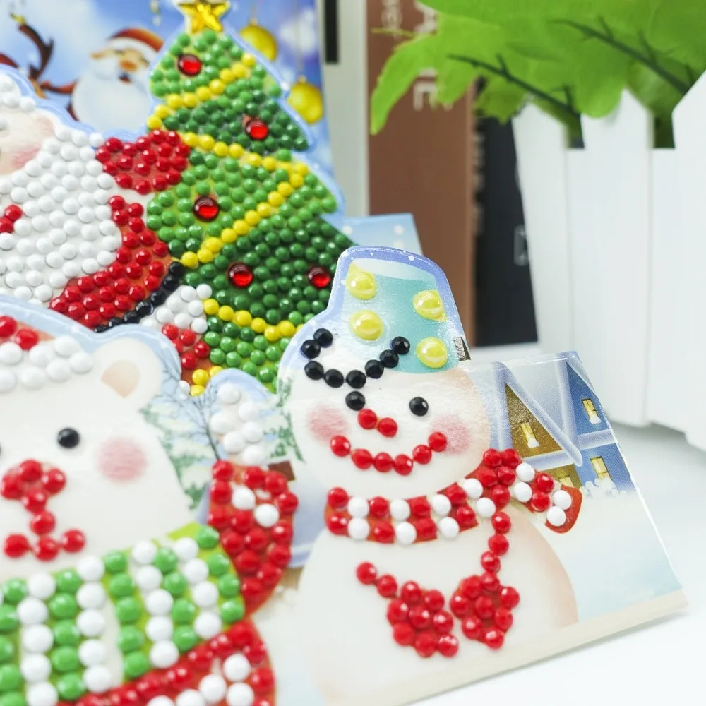 Трехмерная мозаика поздравительная открытка Рождество день рождения Хэллоуин