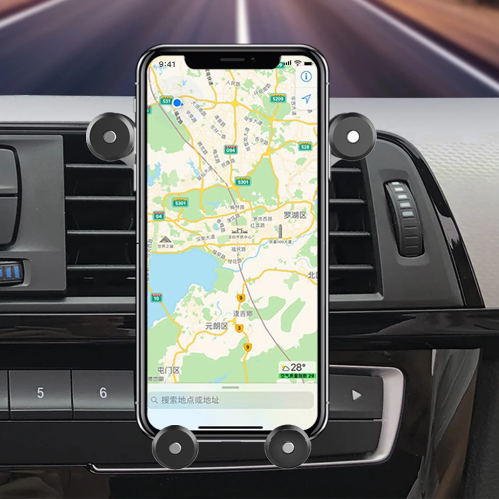 Металлический гравитационный Автомобильный держатель для телефона iPhone 11 Pro Max X XR