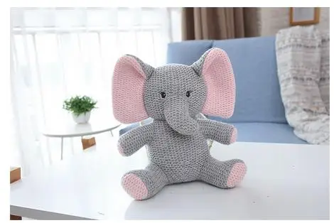 Детские вязаные игрушки 23 см для мальчиков и девочек мягкие куклы мультяшный