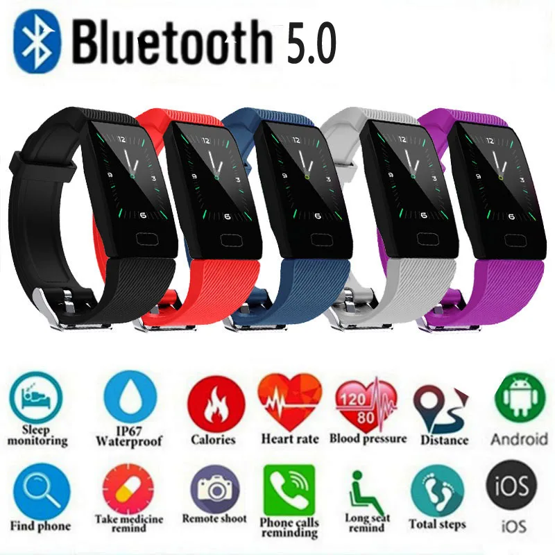 Смарт браслет BT 5 IP67 водонепроницаемый|Уличные инструменты| |