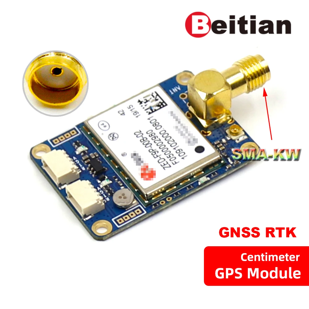 BEITIAN gps EVB ГЛОНАСС BEIDOU Высокоточный сантиметр-уровень gps модуль двухчастотный ZED-F9P модуль RTK BT-F9PK4