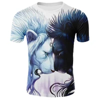 animal 3d printing the coolest lion t shirt on the whole net for mens short sleeved summer tops fashion 3d shirts for menwomen
