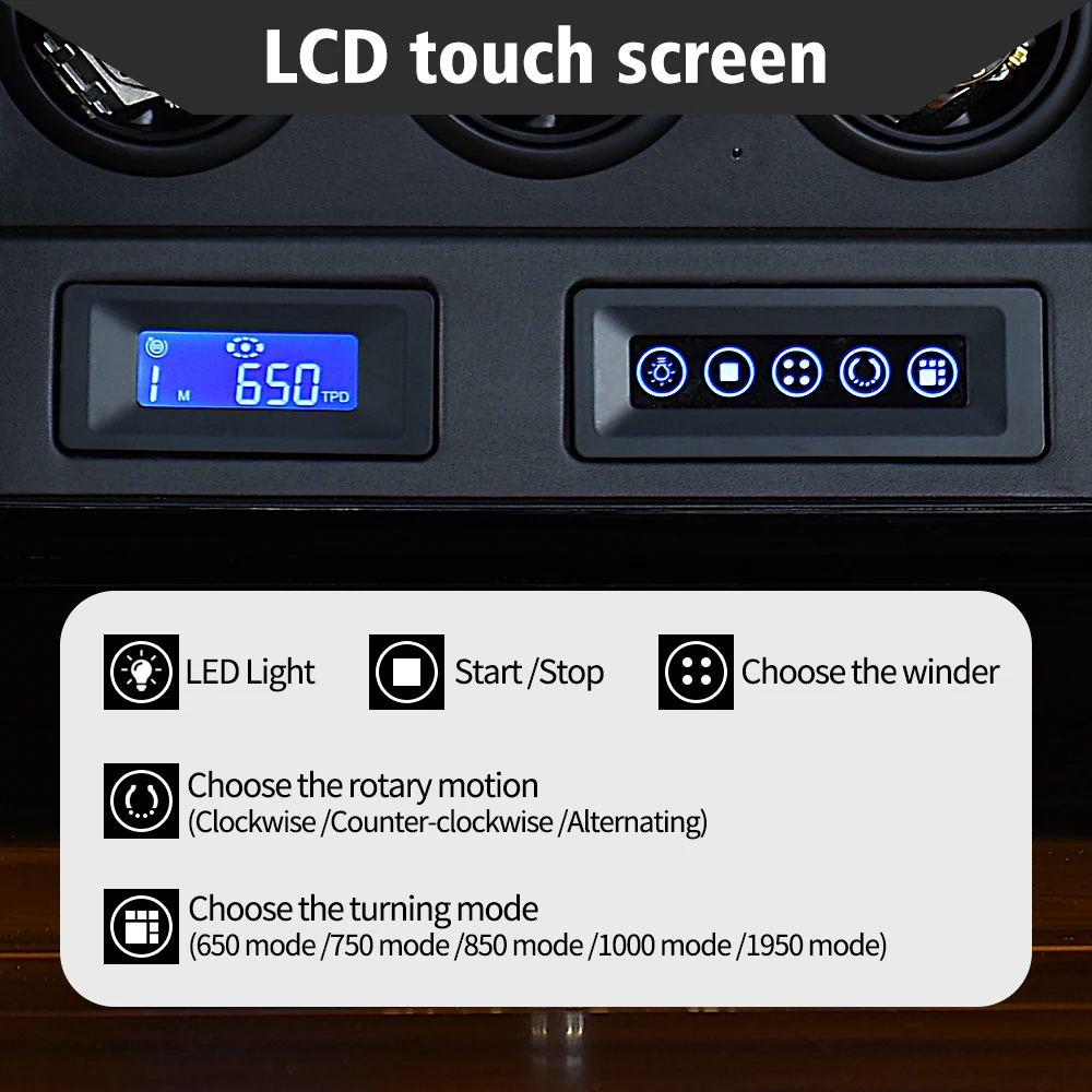 Вилка EU/US/AU/UK для намотки часов 6 автоматических механических шейкер держатель