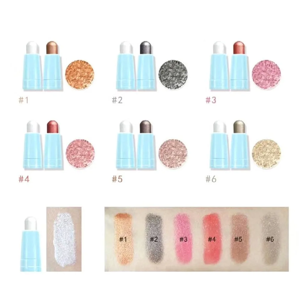 

Double Head Eyeshadow Makeup Stick Long Lasting Waterproof Sweat-proof Highlight Shimmer Glitter Eyeshadow Pen Cosmetic Tool