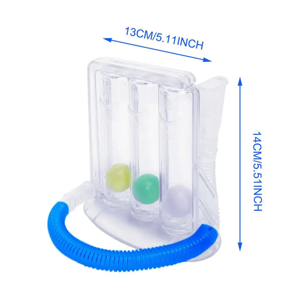 Дыхательный тренажер жизненная Емкость Упражнение трехшаровой измеритель