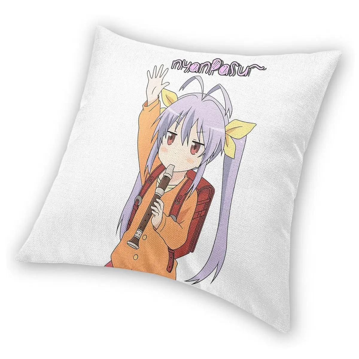 Квадратная подушка Nyanpasu чехол из полиэстера декоративная Non Biyori Stop Anime Miyauchi