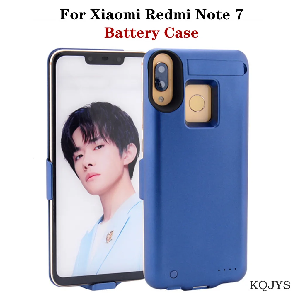 

KQJYS 6800mAh Portable Power Bank Charging Cover Case for Xiaomi Redmi Note 7 Battery Case Shockproof Battery Charger Cases
