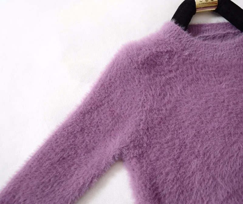 Sweater Women Pull Femme Winter Warm Sweaters Mohair Clothes 2020 Jumper Christmas Pull Fluffy Sweater Fuzzy Fur Korean Cashmere cardigan for women