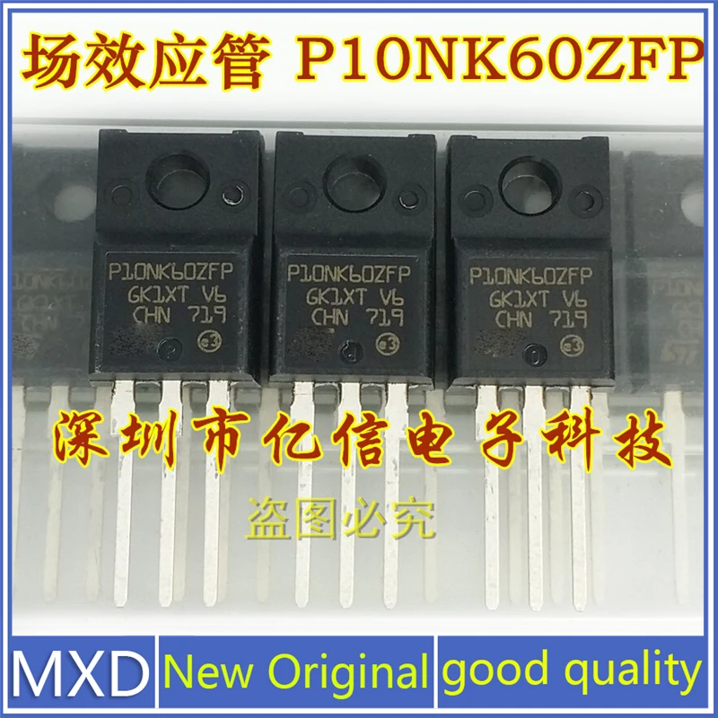 Трубка для полевого эффекта P10NK60ZFP STP10NK60ZFP 10A600V, 5 шт./лот Трубка для полевого эффекта P10NK60ZFP STP10NK60ZFP 10A600V, 5 шт./лот