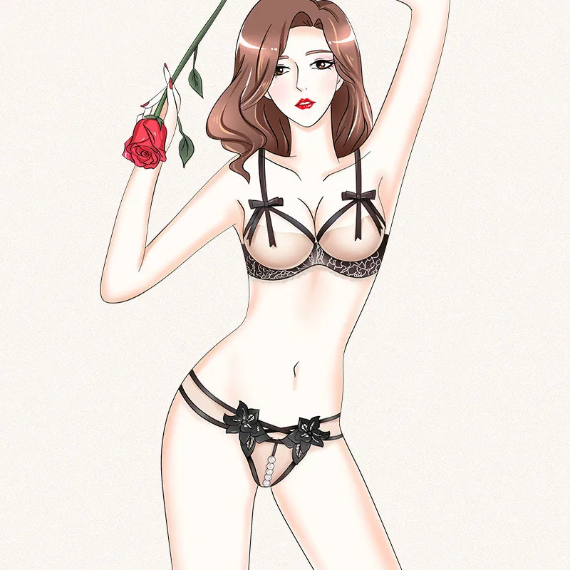 Женское нижнее белье сексуальные эротические женские трусики с открытым вырезом