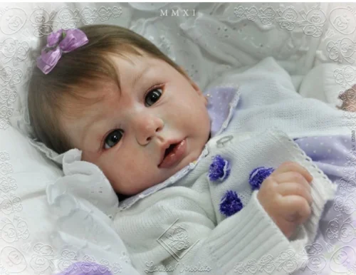 

22 Inch DIY Rebirth Baby Mold Head And Limb Dolls Unpainted Vinyl Handmade Doll Kit Baby Doll Accessories Children Toys