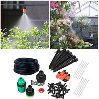 15m pro micro flow drip watering irrigation adjustable misting kits system self plant garden hose automatic watering kits