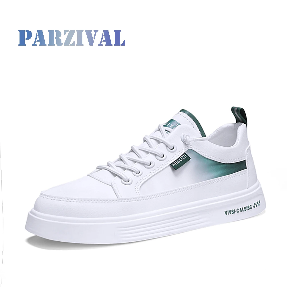 

PARZIVAL Men Shoes Vulcanized Sneakers White Shoes Breathable Non-slip Wild Casual Shoes Outdoor Sports Shoes Zapatos De Hombre