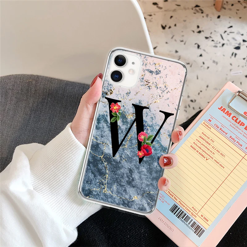 

Vintage Floral Phone Case For iPhone 11 Pro Max 7 8 Plus 6 6s 12 Pro X XR XS Max 12 Mini Fashion Gradient Marble Fundas Coque