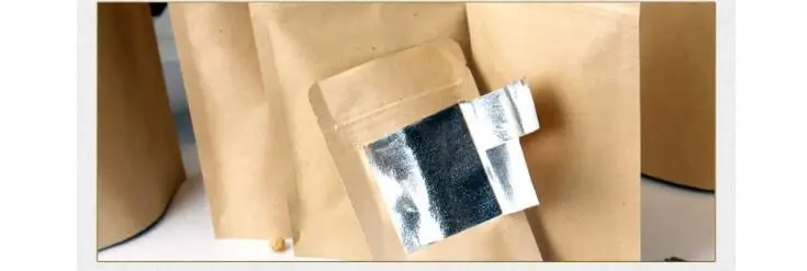 100 шт 11x18+ 3 см Упаковочные пакеты для хранения продуктов, крафт-бумажные пакеты, упаковка для пищевых продуктов, Многоразовые Пакеты на молнии, нулевой мешок для отходов, Многоразовые Пакеты для закусок