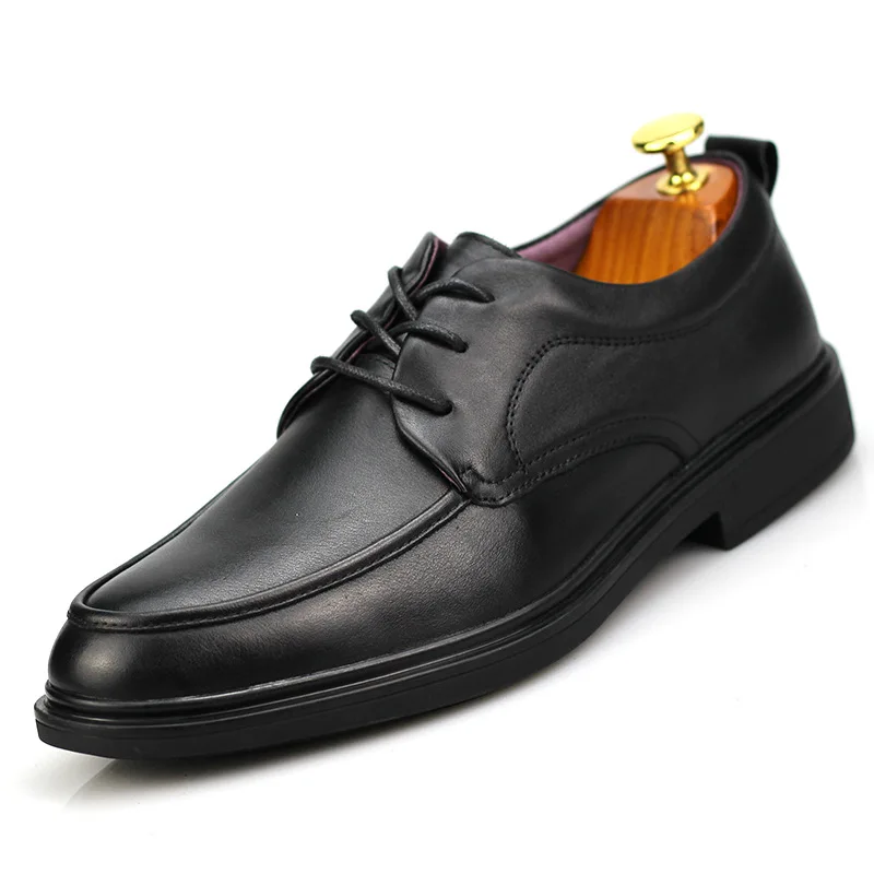 Genuine Leather Business Lace-up designer shoes men high quality Men Dress Shoes male autumn British retro men shoes cowhide