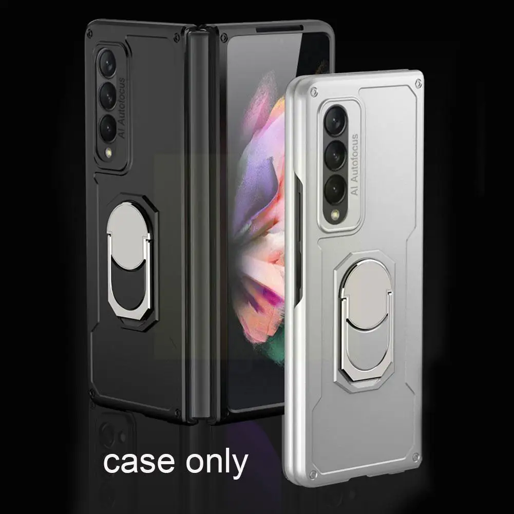 

Folding Screen Full Covered Stand Phone Protective Phone For Suitable Pu Zfold3 Leather F8d2