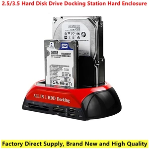 new 2 ide 1 sata usb2 0 type c dual external hard disk drive 2 5 inch 3 5 inch docking station one touch backup otb hub reader free global shipping