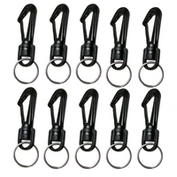 510pcs scuba diving plastic swivel snap hook clip with keyring for camping backpack dive light compass whistle noise maker