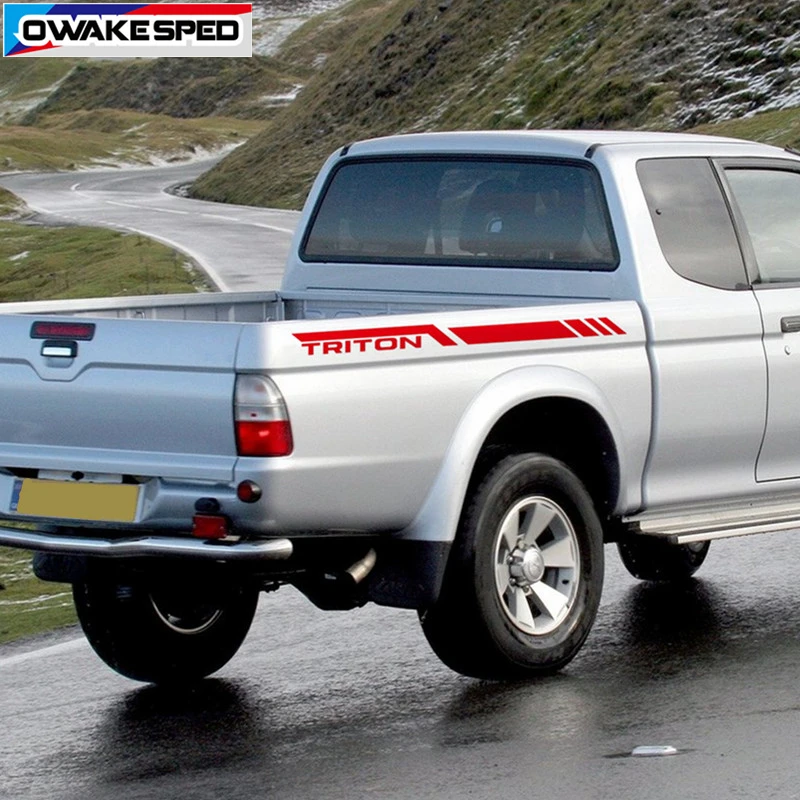Triton гоночные спортивные полосы для Mitsubishi L200 украшение багажника наклейка