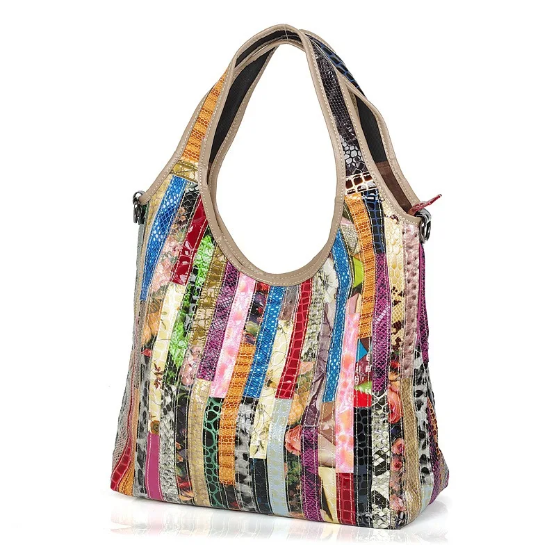 

Luxury Split Leather Handbags Women Bags Designer Vintage Shoulder Colorful Crossbody Bags For Women Ladies Bagpack