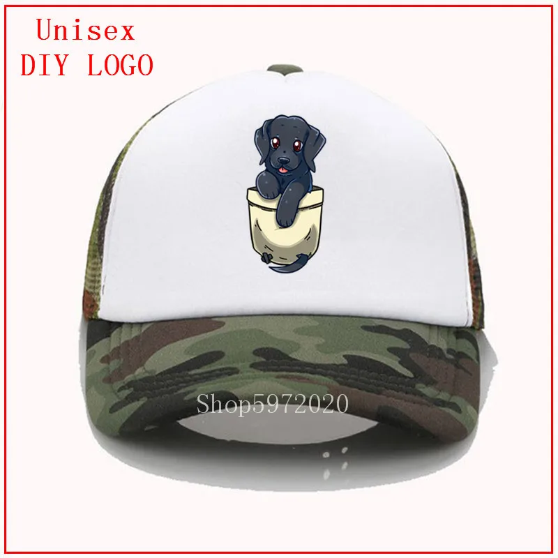 Черный лабрадор собака бейсбольная кепка ретривер милый Карманный techrapockets