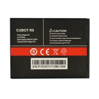 new 100 original cubot r9 battery 2600mah replacement backup battery for cubot r9 cell phone in stock