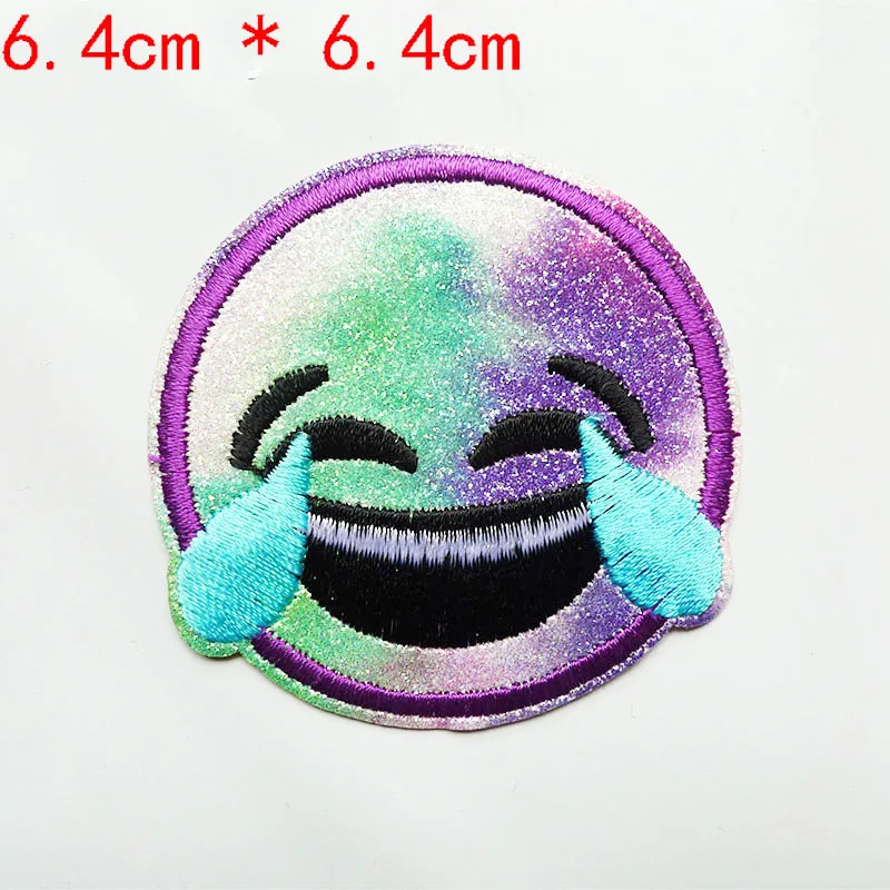 Лидер продаж блестящие Симпатичные вышитые наклейки на одежду с изображением
