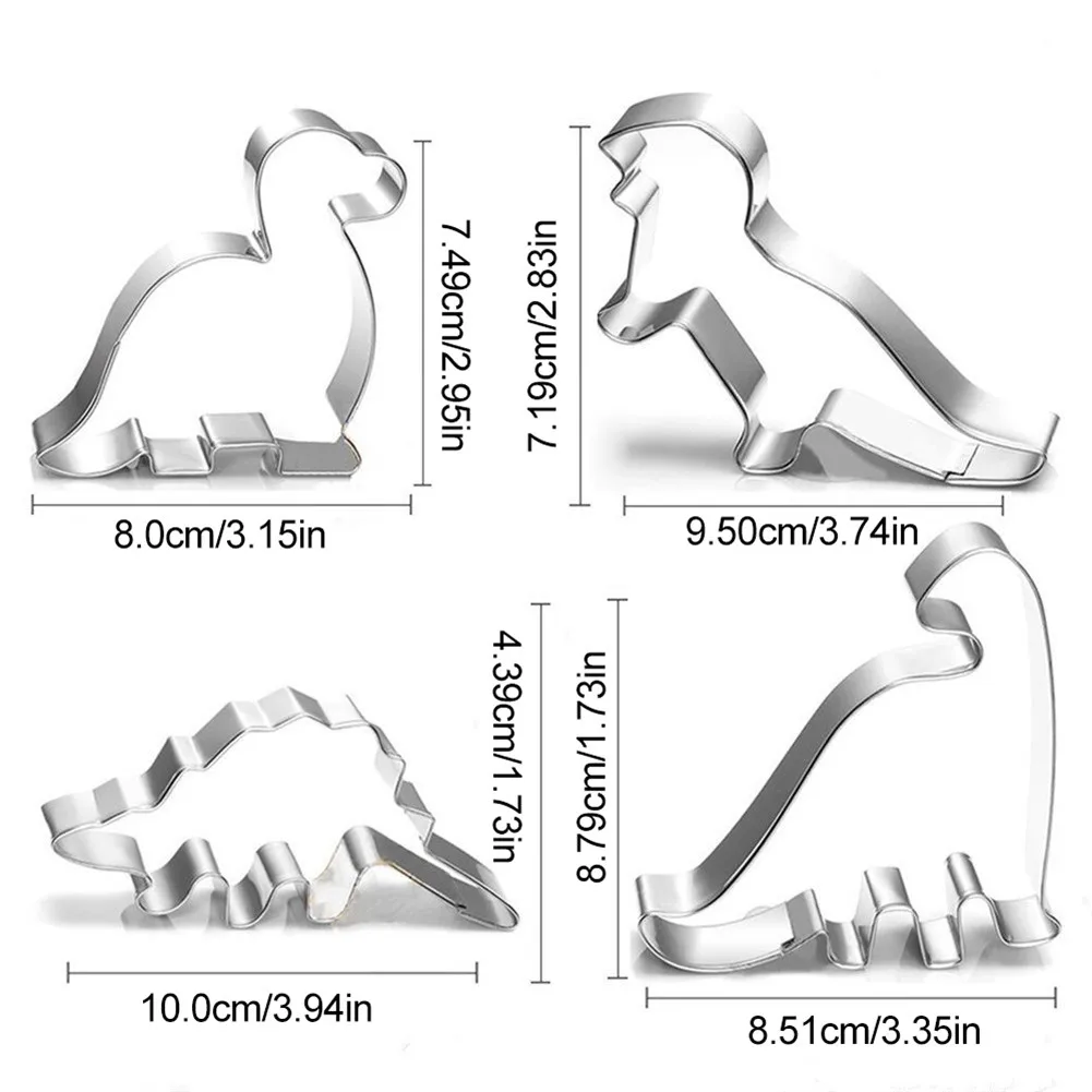 10 шт. форма для печенья набор вырезания в виде динозавра детей кольцевая Забавный