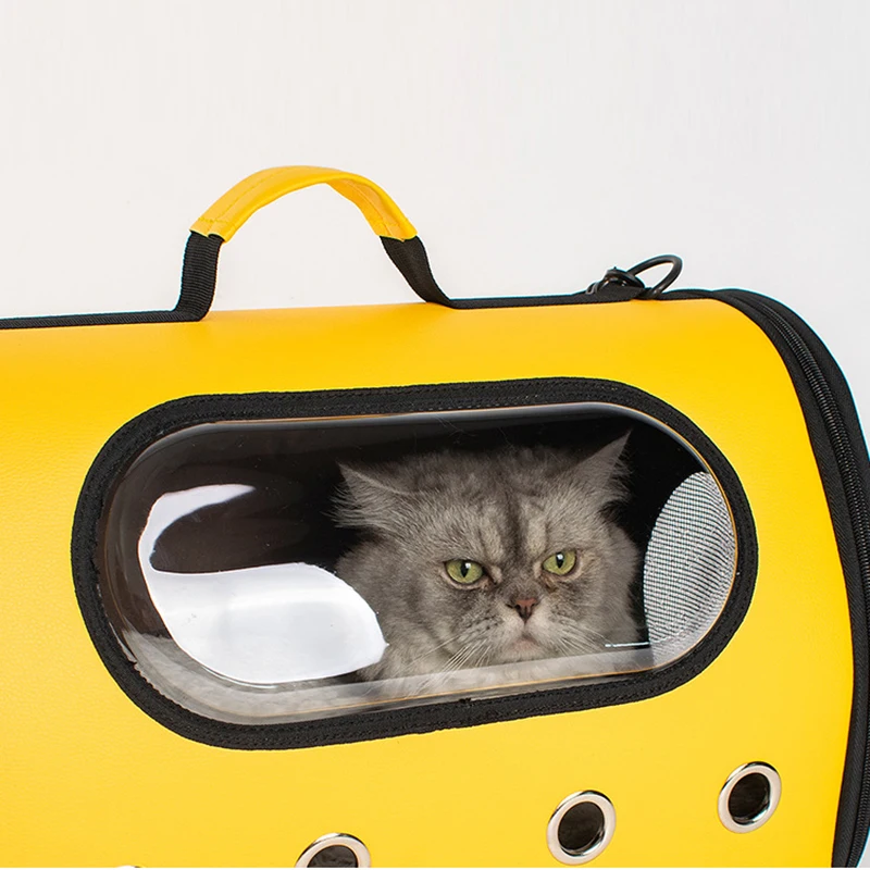 

Pet Dog Cat backpack Travel cat carrier Double Shoulder Bag Space Capsule Cat Backpack for Bag Small Pet Handbag Cat carrying