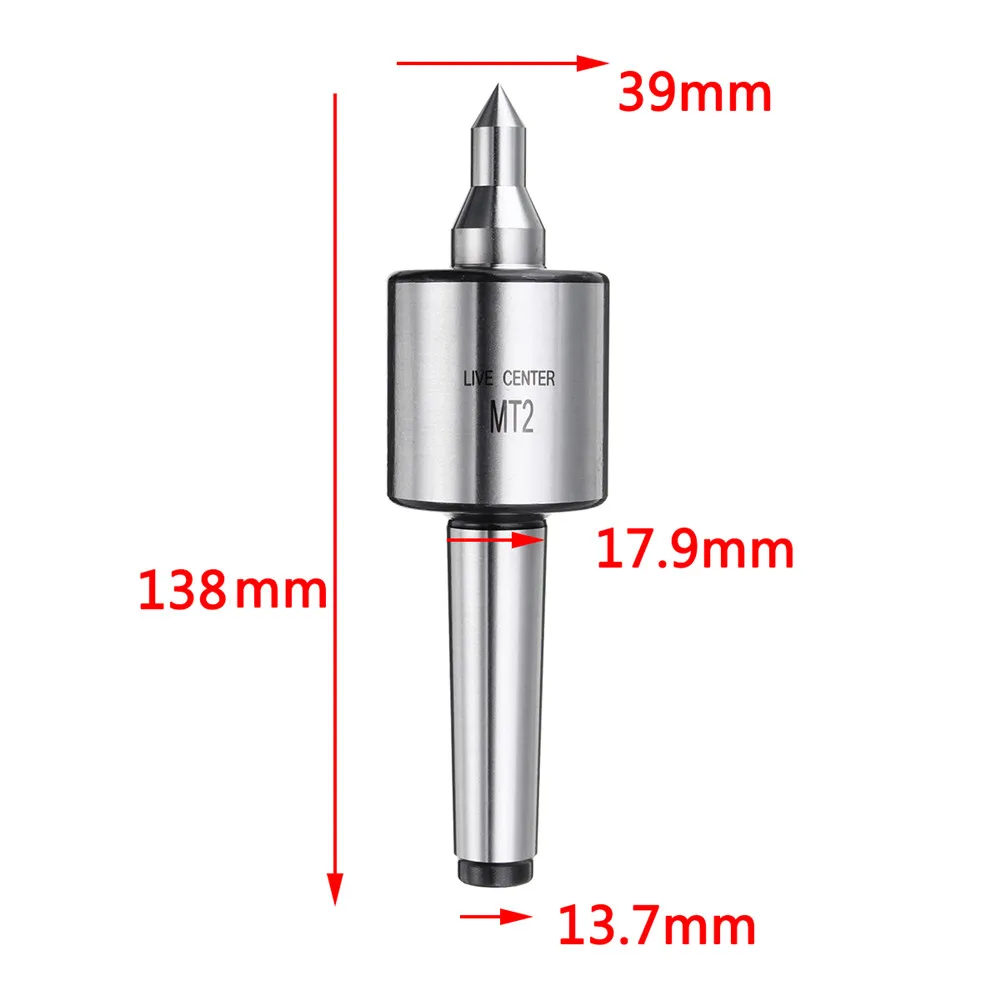 MT2 0.001 Accuracy 5000rpm Max Steel Lathe Live Center Taper Tool Triple Bearing CNC Live Revolving Milling Center Taper Machine images - 6