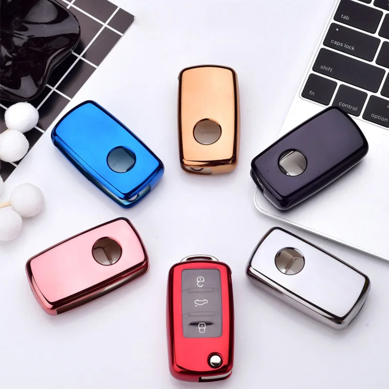 TPU Key case for car VW Golf Bora Jetta POLO GOLF Passat Skoda octevia A5 Fabia seat Leon accessorie interior new | Автомобили и