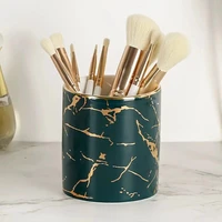nordic style ins marble pen holder makeup brush cup storage container home furnishings